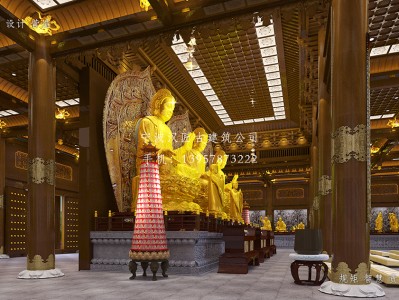 临汾寺庙大雄宝殿装修设计施工