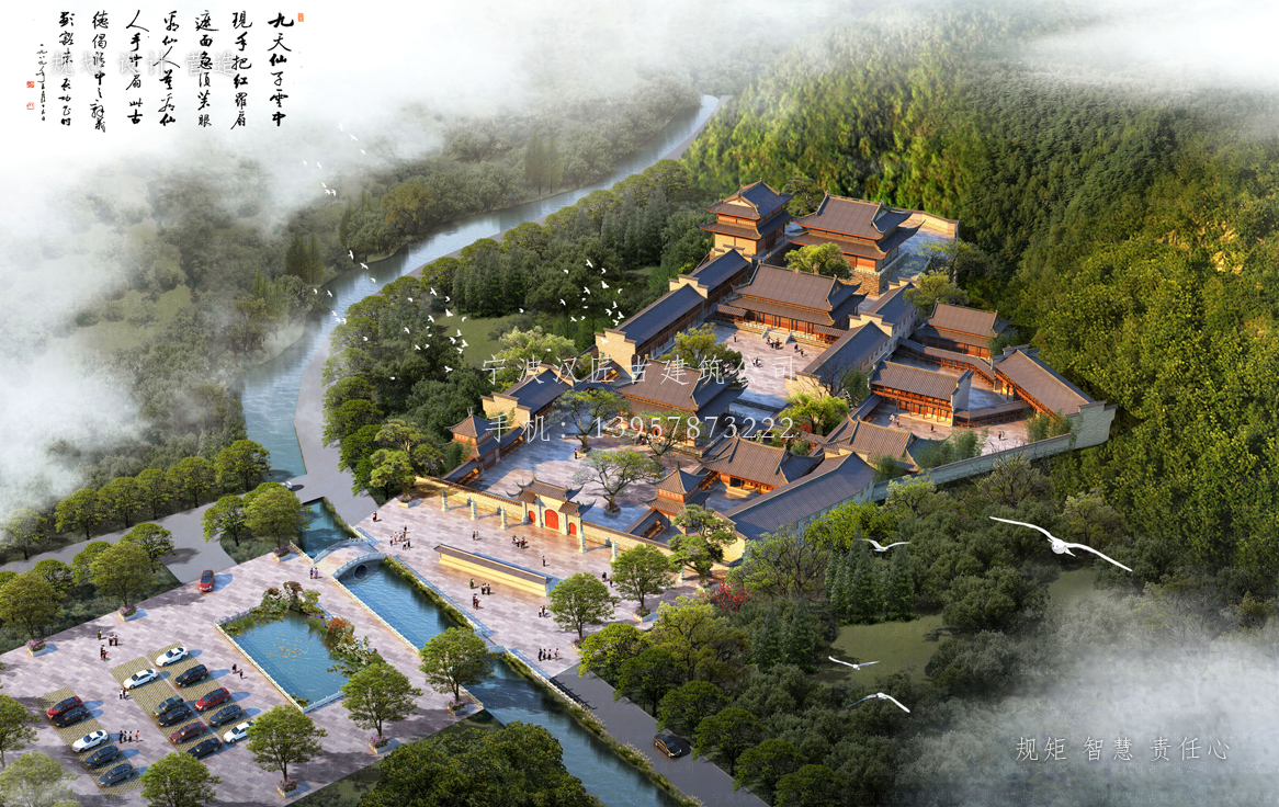 临汾资教寺总体建筑规划方案图